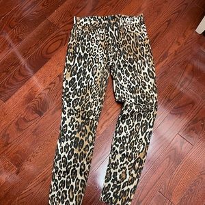 Leopard jeans